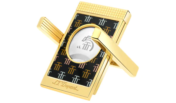 S.T. Dupont Каттер с двойным лезвием и подставкой для сигар Trinidad Black Gold 003477