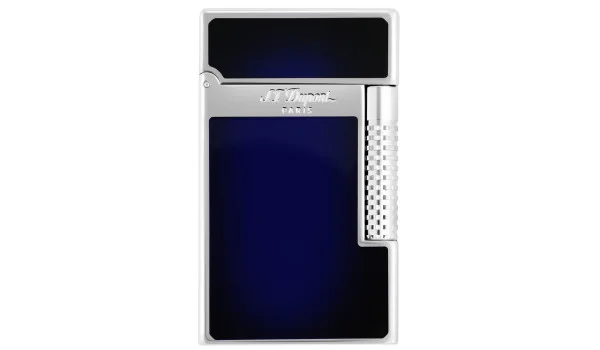 S.T. Dupont Le Grand Cling Lighter Sunburst Blue Lacquer Palladium C23013